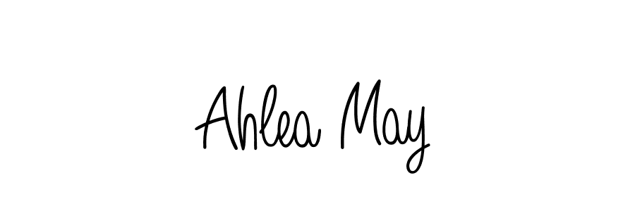 How to make Ahlea May signature? Angelique-Rose-font-FFP is a professional autograph style. Create handwritten signature for Ahlea May name. Ahlea May signature style 5 images and pictures png